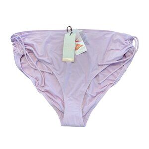 NEW CALIA by Carrie Underwood Adjustable Rise Bikini Bottom - XL - Lavender Sky
